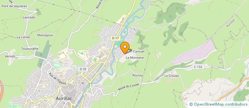 localisation de l'entreprise CPRD à AURILLAC