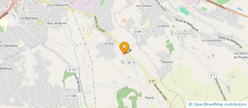 localisation de l'entreprise CPRE INVEST à ALBI