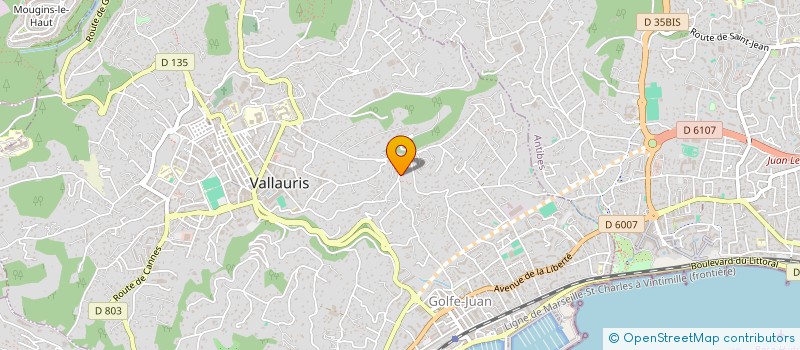 localisation de l'entreprise CPRES à VALLAURIS