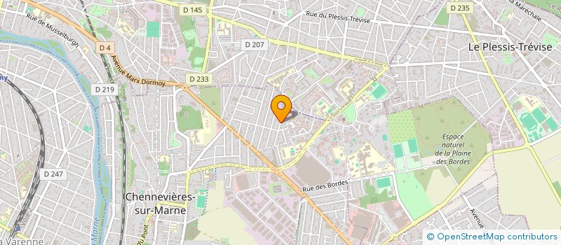 localisation de l'entreprise CPRG INGENIERIE à CHENNEVIERES-SUR-MARNE
