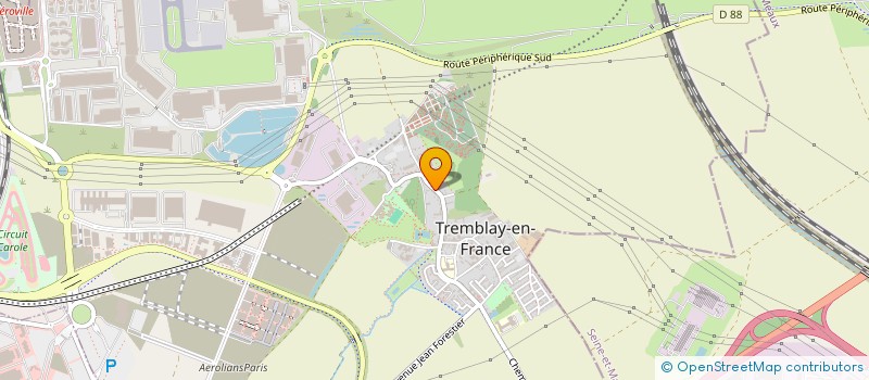 localisation de l'entreprise CPRP à TREMBLAY-EN-FRANCE