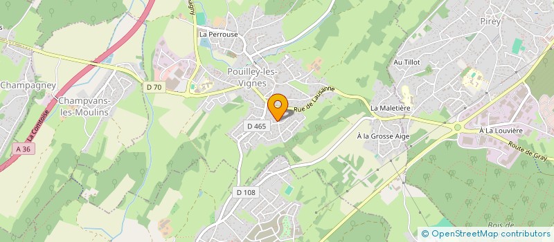 localisation de l'entreprise CPS à POUILLEY-LES-VIGNES