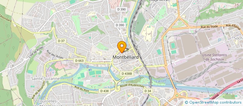 localisation de l'entreprise CPS à MONTBELIARD