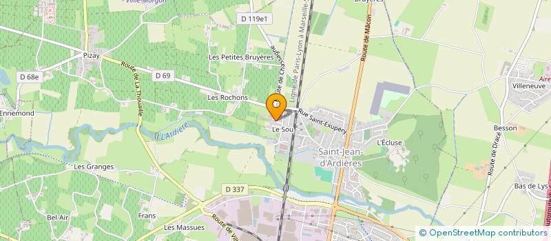 localisation de l'entreprise CPS à BELLEVILLE-EN-BEAUJOLAIS