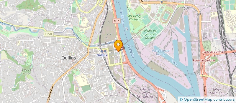 localisation de l'entreprise CPS & ASSOCIES  OULLINS-PIERRE-BENITE