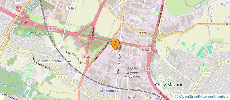 localisation de l'entreprise CPS PIAGET à CHILLY-MAZARIN