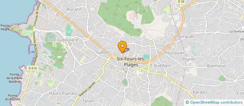 localisation de l'entreprise CPS83 à SIX-FOURS-LES-PLAGES