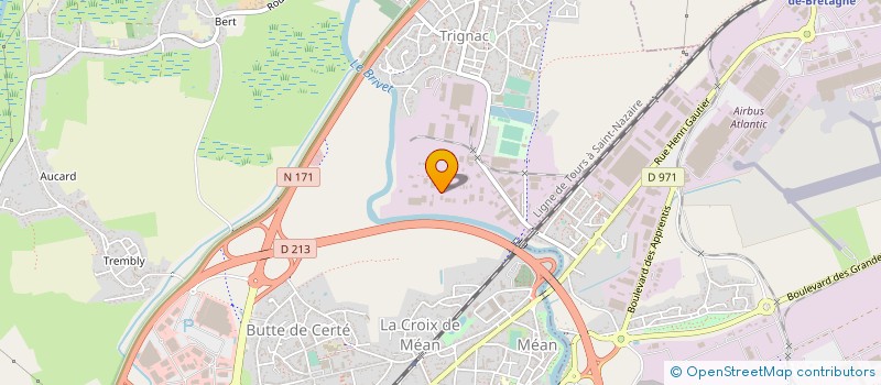 localisation de l'entreprise CPSA 44 à TRIGNAC