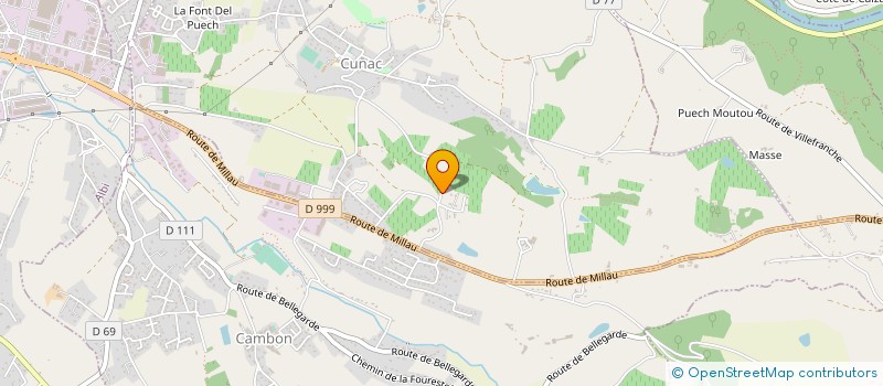 localisation de l'entreprise CPSB  CUNAC