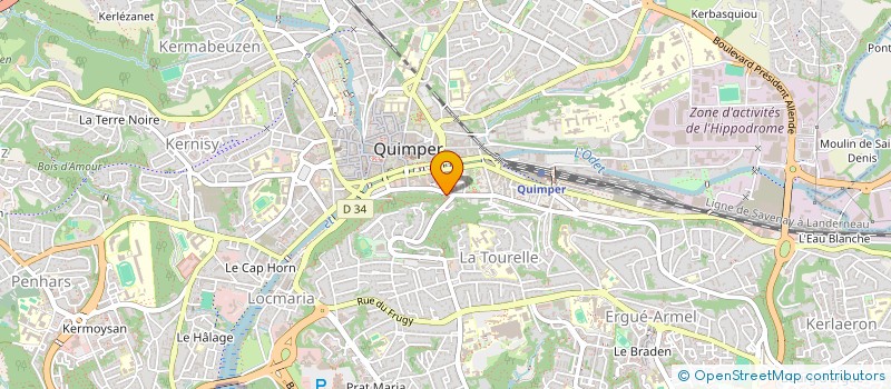 localisation de l'entreprise CPSB  QUIMPER