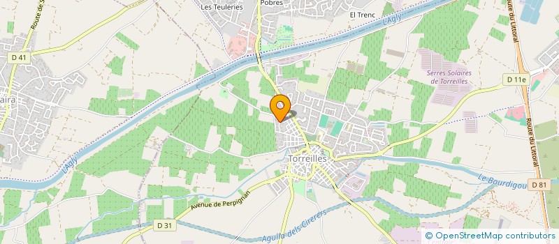 localisation de l'entreprise CPSCARO  TORREILLES