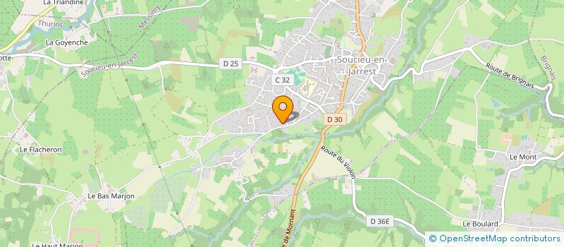 localisation de l'entreprise CPSF  SOUCIEU-EN-JARREST