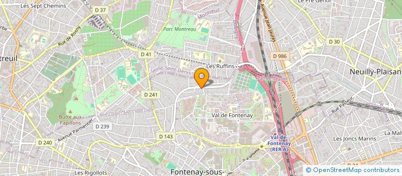 localisation de l'entreprise CPSI à FONTENAY-SOUS-BOIS