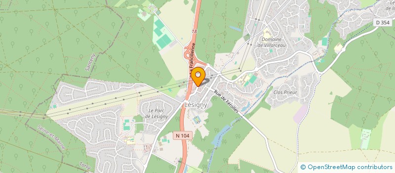 localisation de l'entreprise CPTE REALISATIONS à LESIGNY