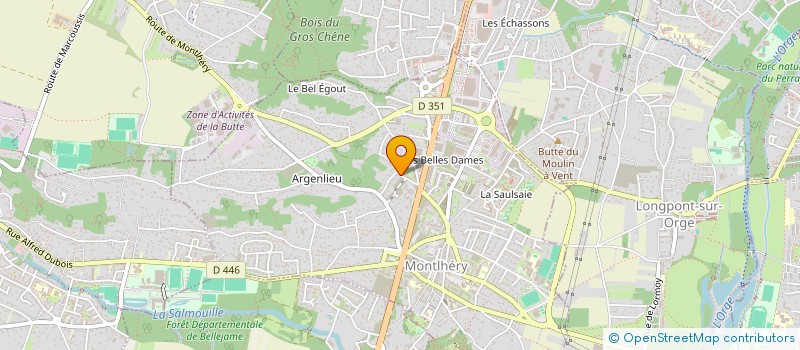 localisation de l'entreprise CPTOIR ACHAT MAT & FOURNIT INDUST à MONTLHERY