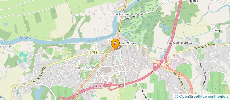 localisation de l'entreprise CPTS AUBANCE LOIRE LOUET à MURS-ERIGNE