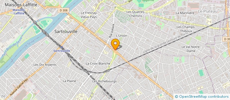 localisation de l'entreprise CPTS BOUCLE DE SEINE à SARTROUVILLE