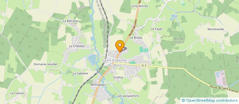 localisation de l'entreprise CPTS BRESSE REVERMONT à SAINT-ETIENNE-DU-BOIS