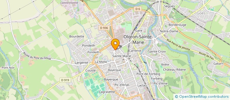 localisation de l'entreprise CPTS DES 3 VALLEES  OLORON-SAINTE-MARIE