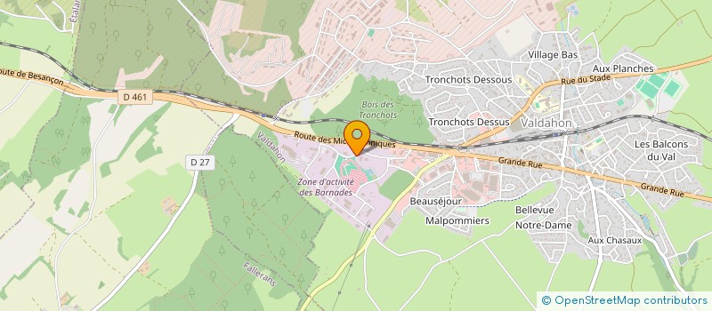 localisation de l'entreprise CPTS DES PORTES DU HAUT-DOUBS à VALDAHON