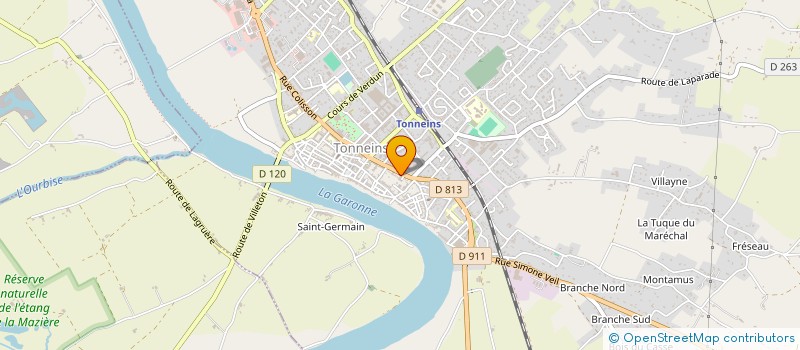 localisation de l'entreprise CPTS DES TROIS VALLEES  LE MAS-D'AGENAIS