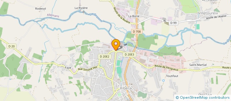 localisation de l'entreprise CPTS DRONNE-DOUBLE  RIBERAC