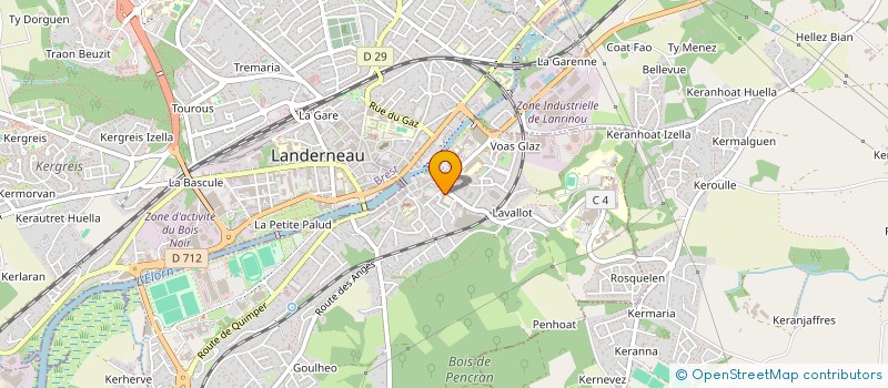 localisation de l'entreprise CPTS DU BASSIN DE L'ELORN à LANDERNEAU