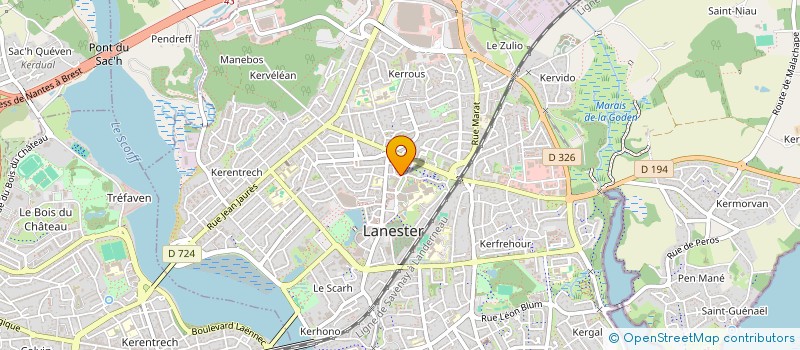 localisation de l'entreprise CPTS LORIENT LITTORAL  LANESTER