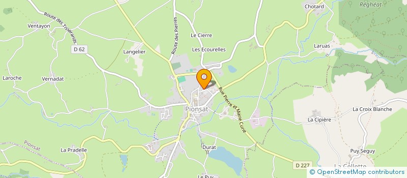 localisation de l'entreprise CPTS NORD COMBRAILLES à PIONSAT