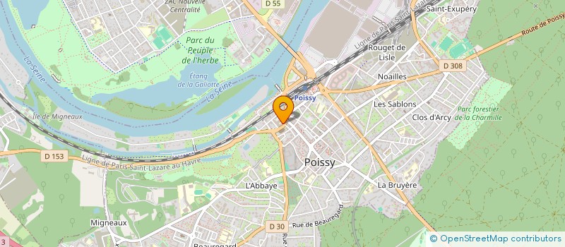 localisation de l'entreprise CPTS NORD EST 78  POISSY