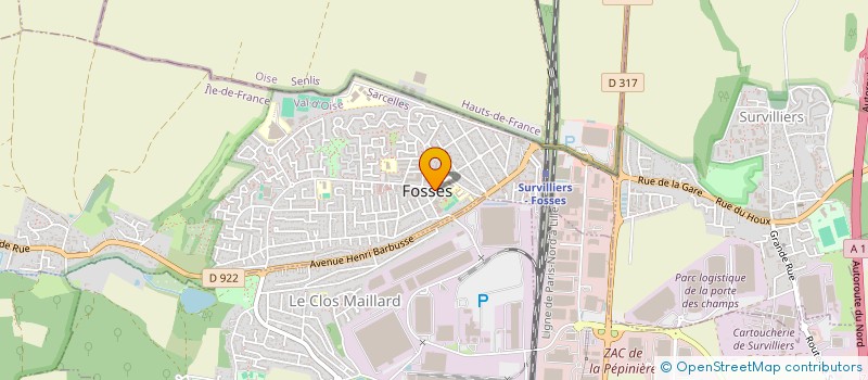 localisation de l'entreprise CPTS NORD EST VAL D'OISE  FOSSES