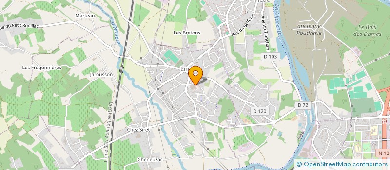 localisation de l'entreprise CPTS OUEST ANGOUMOIS à LINARS
