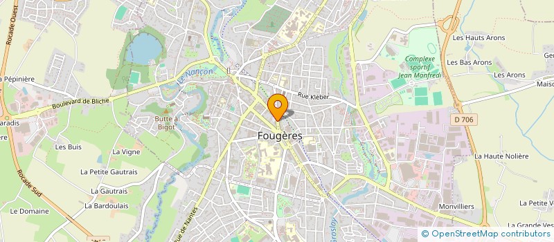 localisation de l'entreprise CPTS PAYS DE FOUGERES  FOUGERES