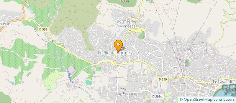 localisation de l'entreprise CPTS PAYS DES MAURES - LITTORAL  BORMES-LES-MIMOSAS