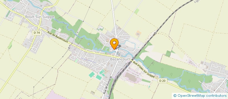 localisation de l'entreprise CPTS VAL DE SUIPPE  BAZANCOURT