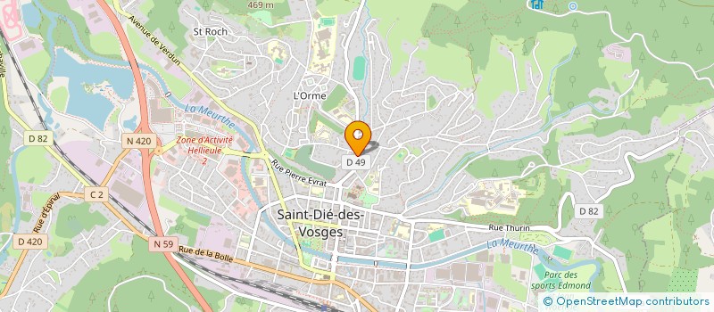 localisation de l'entreprise CPTS VALLEE DE LA MEURTHE à SAINT-DIE-DES-VOSGES