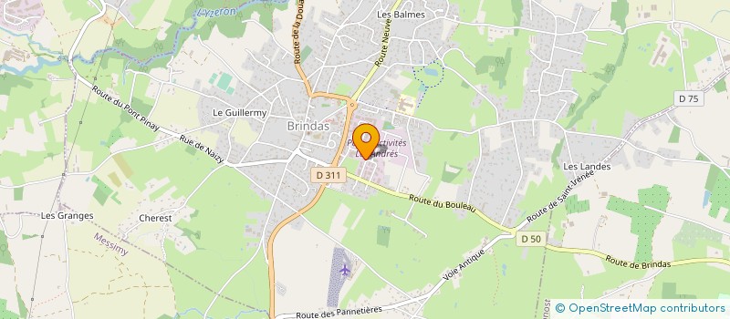 localisation de l'entreprise CPU à BRINDAS