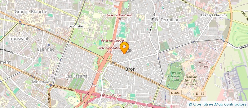 localisation de l'entreprise CPV  BRON