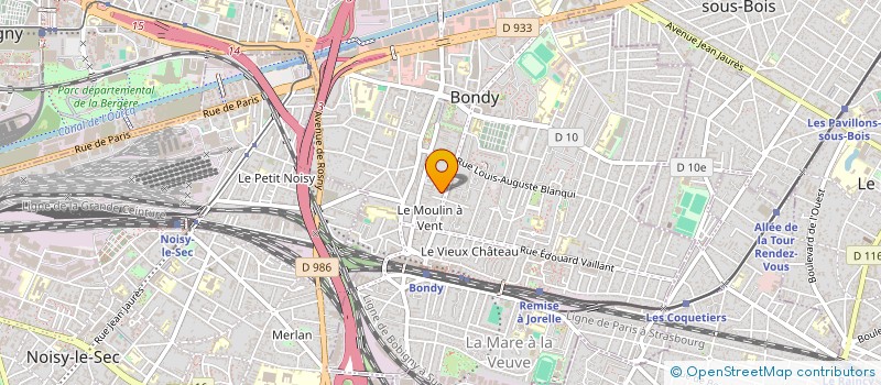 localisation de l'entreprise CPV ENERGIE à BONDY