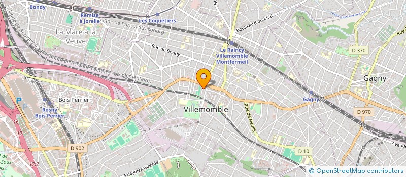 localisation de l'entreprise CPV93 à VILLEMOMBLE