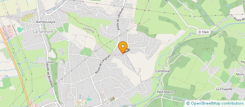 localisation de l'entreprise CPX ROUGE  CARIGNAN-DE-BORDEAUX