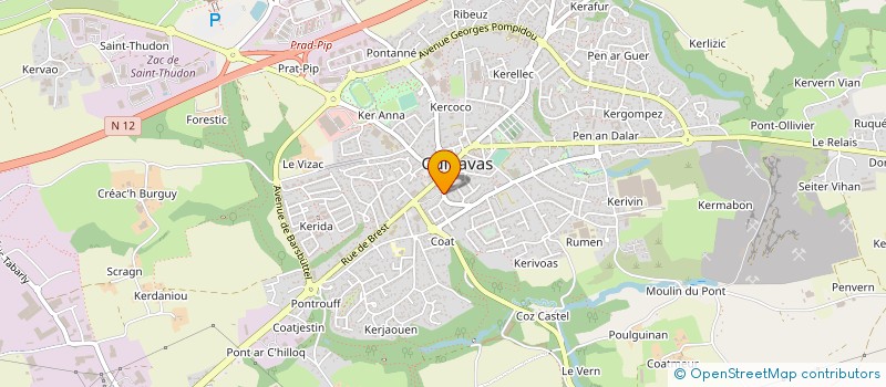 localisation de l'entreprise CQFC FINANCE à GUIPAVAS