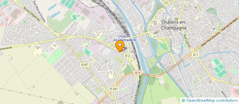 localisation de l'entreprise CQFD  CHALONS-EN-CHAMPAGNE