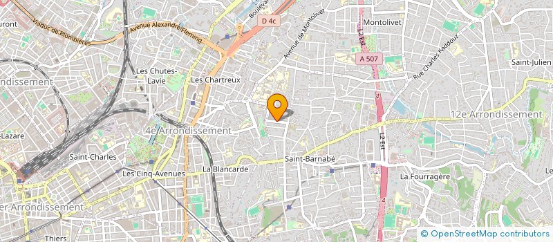 localisation de l'entreprise CQFD à MARSEILLE