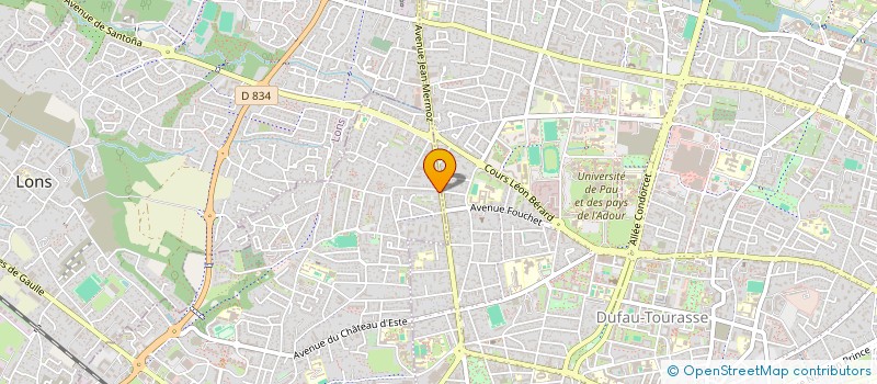 localisation de l'entreprise CQFD AQUITAINE - CEUX QUI FONT LES DEFIS AQUITAINE  BILLERE