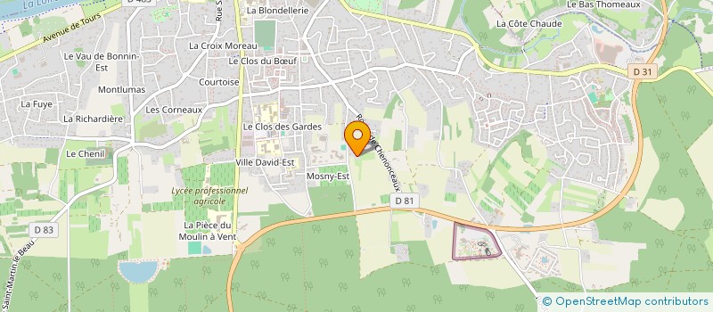 localisation de l'entreprise CQFD COACHING, QUALITE, FORMATION, DEVELOPPEMENT  AMBOISE