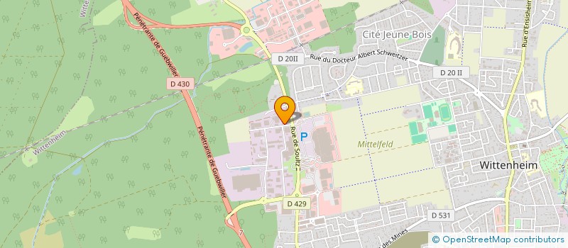 localisation de l'entreprise CQFD COMPOSITES à MULHOUSE
