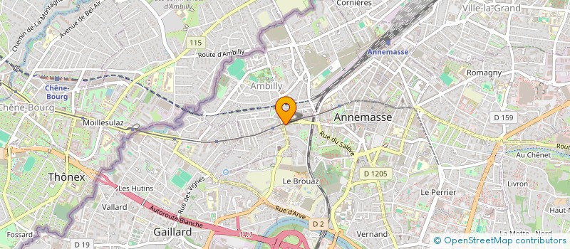 localisation de l'entreprise CQFD EDITION  ANNEMASSE