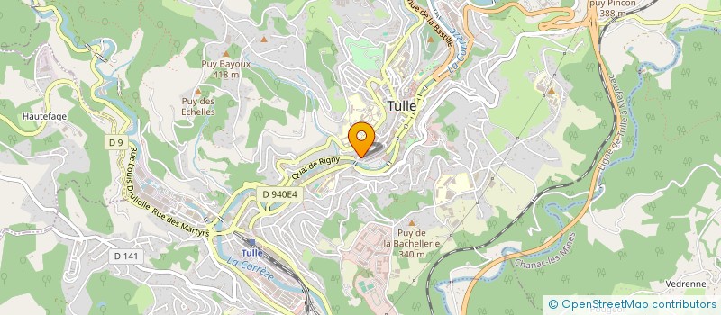 localisation de l'entreprise CQFD SAS à TULLE