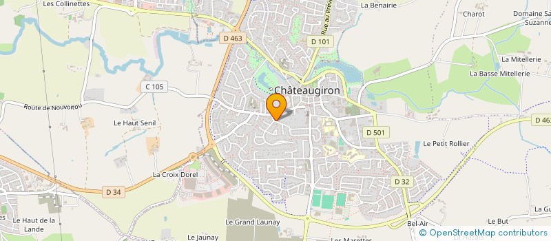 localisation de l'entreprise CQFD THERMIENERGIE  CHATEAUGIRON